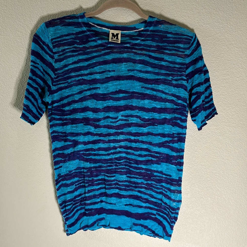 Beautiful M Missoni Animal Print Wool Blend Top